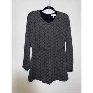 Anthropologie Harlyn Size Med 8-10 Cute Romper Jumper Skorts Suit Show Off Legs